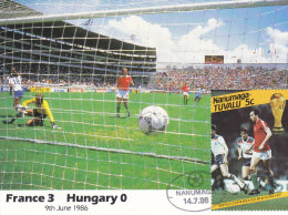Cartolina Messico 1986 Con Francobollo Nanumaga Tuvalu - Francia-Ungheria 3-0 - 1986 – Mexico
