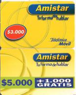 TARJETA PREPAGO MOBIL AMISTAR - Chile