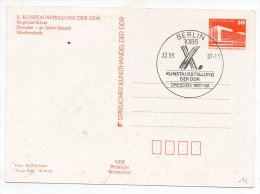 Entier Postal 10 Pf - Siegfried Klotz - Dresden 40 Jahre Danach 1987 - Berlin - DDR - Postkaarten - Gebruikt