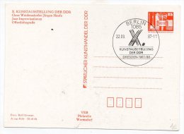 Entier Postal 10 Pf - Claus Weidensdorfer Jürgen Haufe - Jazz Improvisationen 1987 - Berlin - DDR - Postkaarten - Gebruikt