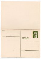 Entier Postal " Postkarte Mit Antwortkarte " 30 Pf - DDR Berlin Deutsche Bundespost - Postcards - Mint