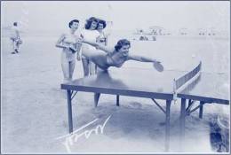 Table Tennis Stamped Carte Postal 1275 - Tennis Tavolo