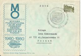 POLAND 1980 - FDC -20 YEARS OF POLISH PHILATELISTS  W 1 ST OF 1 ZL POSTM POZNAN OCT 7,1980 REPOL121 PUVBL ZEZLOLENIE ZAR - FDC