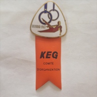 Badge / ZN000505 - Gymnastics Yugoslavia Beograd (Belgrade) European Championship 1963 KEG COMITE D'ORGANIZATION - Gymnastiek