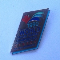 Badge Pin ZN000523 - Ice Skating Canada Halifax World Championships 1990 - Patinaje Artístico