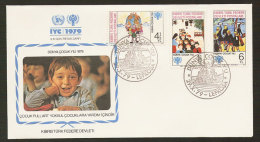 Chypre Turc FDC Année Internationale De L´Enfant 1979 Turkish Cyprus FDC Int. Year Of The Child IYC - Brieven En Documenten