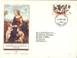 (968) UK - FDC 1968 Christmas - 1952-1971 Em. Prédécimales