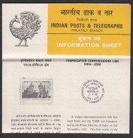 INDIA,1982 ,India USSR Troposcatter Communications Link, Folder, Brochure - Cartas & Documentos