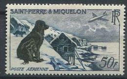 SAINT PIERRE MIQUELON 1957 - Chien Avion Polaire - Neuf AVEC Charniere (Yvert A24) - Neufs