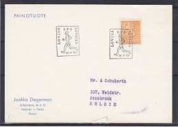 Athlétisme -  Finlande - Carte Postale De 1962 - Oblitération Spéciale - Storia Postale