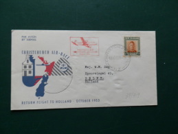 38/319    CHRISTCHURCH AIR RACE  KLM 1953 - Airmail