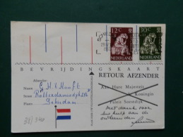 38/340  BEVRIJDINGSKAART  1960 - Storia Postale