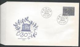 Czechoslovakia Catched FDC Special Cover Unesco - FDC