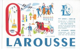 Buvard   -   LAROUSSE   Lettre  "  Q  "   Jeu De Mots à Trouver - Papierwaren