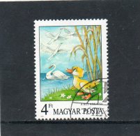 Timbre Avec Canard Et Cygnes    Année 1987  (oblitéré) - Schwäne