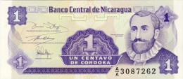 BILLET # NICARAGUA # 1CENTAVO DE CORDOBA  # 1991 # PICK 167 # NEUF # - Nicaragua