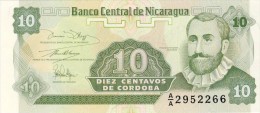 BILLET # NICARAGUA # 10 CENTAVOS DE CORDOBA  # 1991 # PICK 169 # NEUF # - Nicaragua