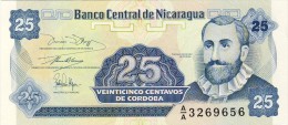 BILLET # NICARAGUA # 25 CENTAVOS DE CORDOBA  # 1991 # PICK 170 # NEUF # - Nicaragua