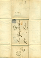 Conf. All. Nord - No 5 Sur Lettre De Hanau Vers Liège Du 24/11/1868, Cachet "PD", "Prusse" Et "Liège" Verso, See Scan - Storia Postale