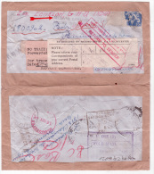 L. Affr. N°683 D'UCCLE Pour L'Inde (army) + "RECEIVED DAMAGED.." + Papillonsde Réexp. +++RR - Other & Unclassified