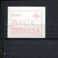 240294169 ZUID AFRIKA   POSTFRIS MINT NEVER HINGED POSTFRISCH EINWANDFREI ATM MICHEL 3 ATM P010 - Frama Labels