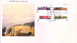 India First Day Cover 15.05.1976 - Indian Locomotives - Briefe U. Dokumente