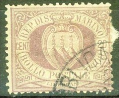 République - SAINT MARIN - SAN MARINO - Filigrane Couronne - N° 29 - 1895 - Usados