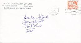 Canada BILLINGS PHARMACY Ltd., FORT ERIE Ontario 1970 Cover Lettre Locally Sent QEII. 2-Sided Perf. Stamp - Covers & Documents