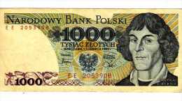 * POLONIA POLAND POLEN - 1000 Zlotych 1982 XF-    COPERNIC  KOPERNIK - Poland