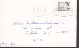 Canada Deluxe GRAVENHURST Ontario 1970 Cover Lettre QEII. 4-Sided Perf. Stamp W. Margin - Storia Postale