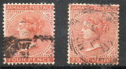 Jamaica 1883 - 3d Red-orange SG22 GU Cat £22 SG2018 Empire - MUST See Scan Below & Description - Jamaïque (...-1961)