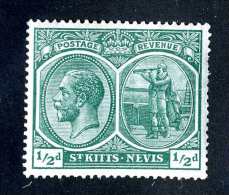 983 )  St.Kitts Nevis 1921 Sc.#37a  Mint* ( Cat.$2.50 ) Offers Welcome! - St.Christopher, Nevis En Anguilla (...-1980)