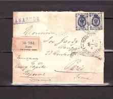 40 SUR LETTRE  ENVOI 1905 EN RECOMMANDE   (Armoiries Armoirie) 2  SCANS  *Finlande*  137 - Briefe U. Dokumente