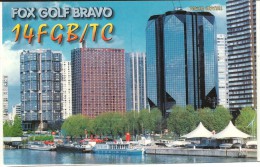 Carte De QSL -tower Crystal--cpm Paris 75-france - CB