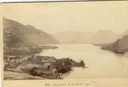 PHOTO FIN 19E 10.5x16 ( 74) TALLOIRES Et Le Petit Lac - Taninges