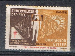 Dos Viñetas  Anti Tuberculose 1964 FRANCIA Y Mutualite Postal * - Tuberkulose-Serien
