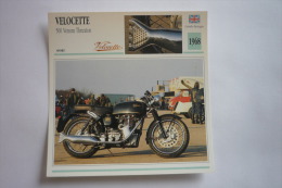 Transports - Sports Moto - Carte Fiche Technique Moto ( Velocette 500 Venon Thruxton - Sport -1968 ( Description Au Dos - Moto Sport