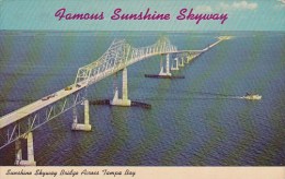 Florida Tampa Bay Famous Sunshine Skyway Bridge 1969 - Tampa