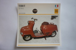 Transports - Sports Moto - Carte Fiche Technique Moto - Terrot 125 Vm S2 - Scooter -1953 ( Description Au Dos - Moto Sport