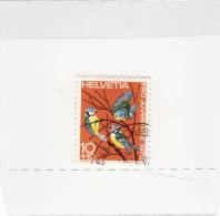 1970 Svizzera - Uccelli Indigeni - Blaumeise - Passeri