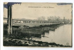 Réf 191 - ALLEMAGNE - GERMERSHEIM - Pont De Bateaux (1927) - Germersheim