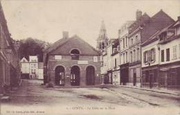 80 CONTY - (1900) La Halle Sur La Place - D8 - Conty