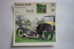 Transports - Sports Moto - Carte Fiche Technique Moto - Wilkinson Sword 680 Touring-auto-cycle - Tourisme - 1909 - Motorradsport