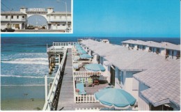 San Diego CA California, Crystal Pier Motel, Lodging, Motel On Pier Over Ocean, C1960s Vintage Postcard - San Diego