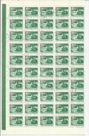 HUNGARY UNGHERIA MAGYAR 1973 1985 MAIL PLANE AND TRUCK POSTAL POSTAGE DUE STAMPS 1.20fo SHEET FOGLIO USED USATO OBLITERE - Volledige & Onvolledige Vellen