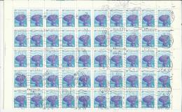 HUNGARY - UNGHERIA - MAGYAR 1974 Intersputnik Tracking Station—SHEET USED FOGLIO USATO - Volledige & Onvolledige Vellen