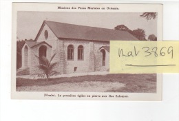 MISSION PERES MARISTES OCEANIE ILE SALOMON Eglise En Pierres - Solomoneilanden