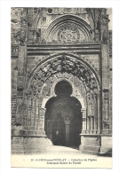 Cp, 89, Saint-Père-sous-Vézelay , L'Eglise, Principale Entrée Du Portail - Andere & Zonder Classificatie