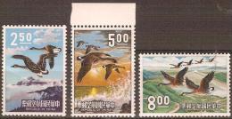 CHINA, TAIWAN - 1969 Birds - Geese - Airmails. Scott C78-80. MNH ** - Ungebraucht