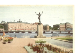 Cp, Suède, Stockholm, Grand Hôtel Et Le Musée National, écrite 1950 - Schweden
